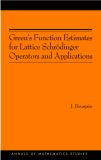Green's Function Estimates for Lattice Schrödinger Operators and Applications