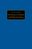 The Theory of Taxation and Public Economics